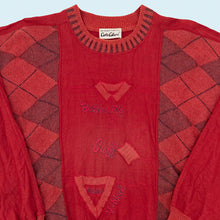 Lade das Bild in den Galerie-Viewer, Carlo Colucci Sweatshirt 90er made in Germany, rot, L breit
