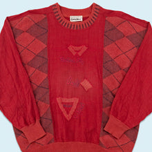 Lade das Bild in den Galerie-Viewer, Carlo Colucci Sweatshirt 90er made in Germany, rot, L breit
