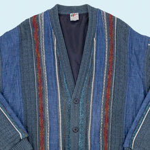 Lade das Bild in den Galerie-Viewer, Studio Pitti Cardigan gefüttert 90er, blau, L
