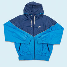 Lade das Bild in den Galerie-Viewer, Nike Trainingsjacke 80er, blau, L
