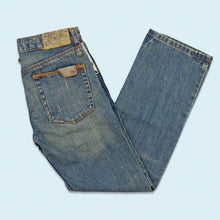 Lade das Bild in den Galerie-Viewer, Fox Denim Hose "Boys bad brain jeans sample" 00er DS, blau, 26/26

