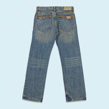 Lade das Bild in den Galerie-Viewer, Fox Denim Hose "Boys bad brain jeans sample" 00er DS, blau, 26/26

