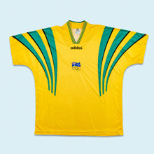 Lade das Bild in den Galerie-Viewer, Adidas Trikot "Australien Olympia" 1996 Made in Australia, gelb, XL (tagged M)
