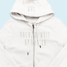 Lade das Bild in den Galerie-Viewer, Abercrombie &amp; Fitch Zip Hoodie 00er made in the Philippines, weiß, S
