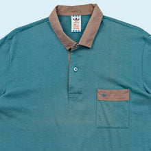 Lade das Bild in den Galerie-Viewer, Adidas Poloshirt 80er Made in West Germany, blau, L
