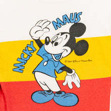 Lade das Bild in den Galerie-Viewer, T-Shirt "Micky Maus Baby Tee" 80er, weiß/gelb/rot, XS Damen
