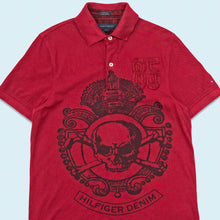 Lade das Bild in den Galerie-Viewer, Tommy Hilfiger Poloshirt "Skull", rot, M schmal

