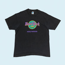 Lade das Bild in den Galerie-Viewer, Hard Rock Cafe T-Shirt "Hollywood" 90er single stitch Made in the USA, schwarz, L/XL
