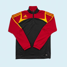 Lade das Bild in den Galerie-Viewer, Adidas Quarter Zip/Trainingsjacke "clima 365 Teamgeist" 2006, rot/schwarz, M

