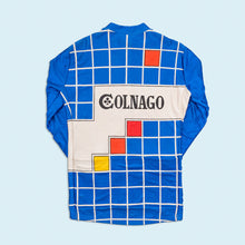 Lade das Bild in den Galerie-Viewer, Brügelmann x Colnago Fahrradtrikot dicker Stoff 80er/90er Made in Italy, blau, L/XL schmal
