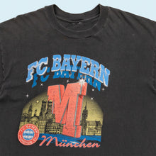 Lade das Bild in den Galerie-Viewer, T-Shirt "FC Bayern München" 90er, schwarz, M/L
