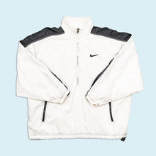 Lade das Bild in den Galerie-Viewer, Nike Trainingsjacke/Quarter Zip 90er, weiß, XL breit
