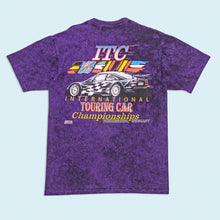 Lade das Bild in den Galerie-Viewer, Oneita Color Wear T-Shirt "International Touring Car Championships" 1996 Made in the USA single stitch, lila, L
