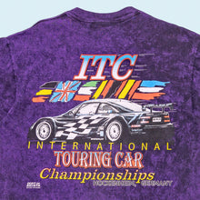Lade das Bild in den Galerie-Viewer, Oneita Color Wear T-Shirt "International Touring Car Championships" 1996 Made in the USA single stitch, lila, L
