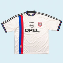 Lade das Bild in den Galerie-Viewer, Adidas Trikot "FC Bayern München" 1996-98 Made in Portugal, weiß/grau, XXL
