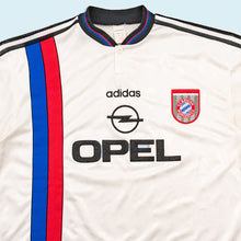 Lade das Bild in den Galerie-Viewer, Adidas Trikot "FC Bayern München" 1996-98 Made in Portugal, weiß/grau, XXL
