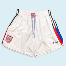 Lade das Bild in den Galerie-Viewer, Adidas Shorts "FC Bayern München" 1996-98 Made in Portugal, weiß/grau, L/XL

