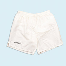 Lade das Bild in den Galerie-Viewer, Uhlsport Shorts "glanz" 80er, weiß, S
