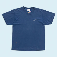 Lade das Bild in den Galerie-Viewer, Nike T-Shirt "Swoosh" 90er Made in the USA, blau, M
