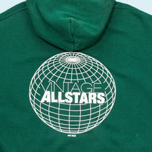 Lade das Bild in den Galerie-Viewer, Russell Athletic Hoodie "Vintage Allstars" 90er Made in the USA, grün, L/XL breit
