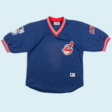 Lade das Bild in den Galerie-Viewer, Pro One Trikot "Cleveland Indians" Pro Badge 90er Made in England, blau, L
