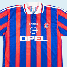 Lade das Bild in den Galerie-Viewer, Adidas Trikot "FC Bayern München" 1995-97 Made in Portugal, blau/rot, XL
