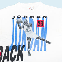 Lade das Bild in den Galerie-Viewer, Nike T-Shirt "Jordan &amp; Pippen Back 2 Back" 90er Made in Greece, weiß, L (tagged M)
