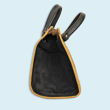 Lade das Bild in den Galerie-Viewer, Handtasche "Blumen" 50er/60er, grün/beige
