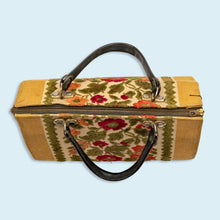 Lade das Bild in den Galerie-Viewer, Handtasche "Blumen" 50er/60er, grün/beige
