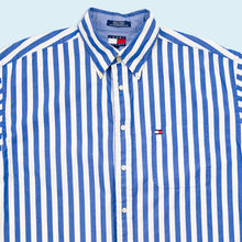 Lade das Bild in den Galerie-Viewer, Tommy Hilfiger Hemd Made in Saipan, blau/weiß, XL

