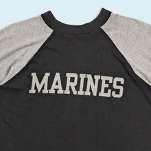 Lade das Bild in den Galerie-Viewer, Velva Sheen T-Shirt "Marines" 70er/80er, schwarz, S/M

