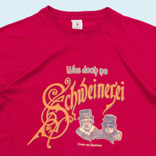 Lade das Bild in den Galerie-Viewer, Promodoro T-Shirt "Schweinerei" 90er single stitch, rot, L/XL

