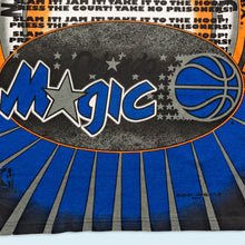 Lade das Bild in den Galerie-Viewer, Magic Johnson T's T-Shirt "Orlando Magic AOP" Deadstock 90er/00er Made in E.C. , schwarz, XL
