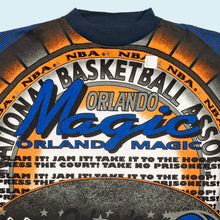 Lade das Bild in den Galerie-Viewer, Magic Johnson T's T-Shirt "Orlando Magic AOP" Deadstock 90er/00er Made in E.C. , schwarz, XL
