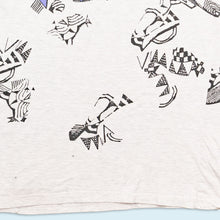 Lade das Bild in den Galerie-Viewer, Reebok T-Shirt "abstrakt" 90er, grau, M
