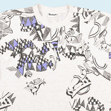Lade das Bild in den Galerie-Viewer, Reebok T-Shirt "abstrakt" 90er, grau, M
