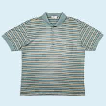 Lade das Bild in den Galerie-Viewer, Valentino Poloshirt 90er Made in Italy, blau/grau, M/L
