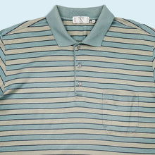 Lade das Bild in den Galerie-Viewer, Valentino Poloshirt 90er Made in Italy, blau/grau, M/L
