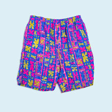 Lade das Bild in den Galerie-Viewer, No Name Shorts "color block" 90er, pink/blau, L
