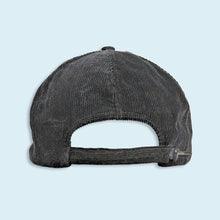Lade das Bild in den Galerie-Viewer, King Cap Mütze "Esso Cord" 70er/80er, schwarz, S/M
