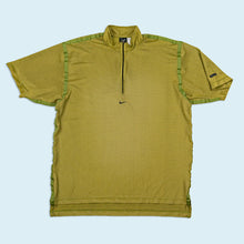 Lade das Bild in den Galerie-Viewer, Nike x Andre Agassi Trikot "Tennis Centerswoosh" 90er Dri F.I.T. Made in El Salvador, grün, XL (tagged L)
