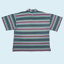 Lade das Bild in den Galerie-Viewer, Bloom &amp; Action Poloshirt "colorblock" 90er, grün/lila, XL
