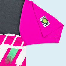 Lade das Bild in den Galerie-Viewer, Nike Challenge Court Poloshirt "Andre Agassi" 90er Made in Italy, weiß/schwarz/lila, M/L
