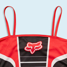 Lade das Bild in den Galerie-Viewer, Fox Top/Trikot "Logo" 00er, rot/weiß/schwarz, M Damen
