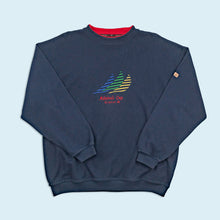 Lade das Bild in den Galerie-Viewer, Gianni M. Sweatshirt "Admirals Cup" 90er, blau, L
