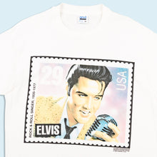 Lade das Bild in den Galerie-Viewer, Anvil T-Shirt "Elvis Presley" 1992 Made in the USA single stitch, weiß, XL
