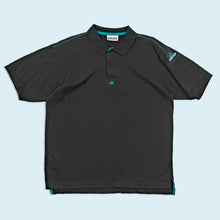 Lade das Bild in den Galerie-Viewer, Adidas Equipment Poloshirt 90er Made in Hong Kong, schwarz, L/XL
