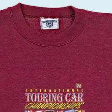 Lade das Bild in den Galerie-Viewer, Lee Cotton Blend Sweatshirt "Touring Car" 1996 Made in the USA, rot, XL
