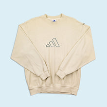 Lade das Bild in den Galerie-Viewer, Adidas Sweatshirt "Logo embroidered" 1999 Made in Turkey, beige, L/XL
