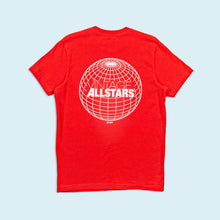 Lade das Bild in den Galerie-Viewer, T-Shirt dick "Vintage Allstars" 80er single stitch, rot, M schmal
